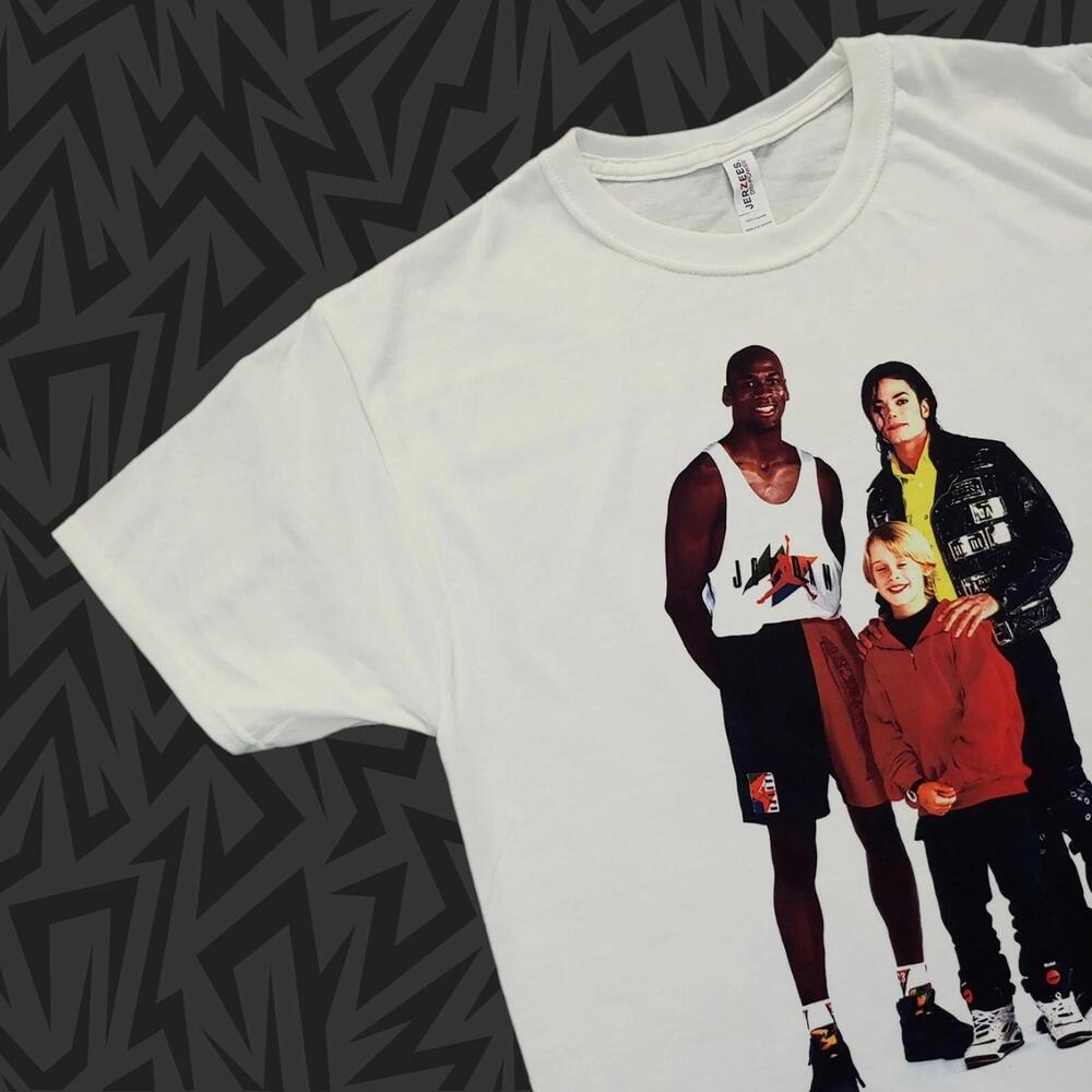 Michael Jordan Jackson Macaulay Culkin T-Shirt Chicago Bulls 90S Vtg S-